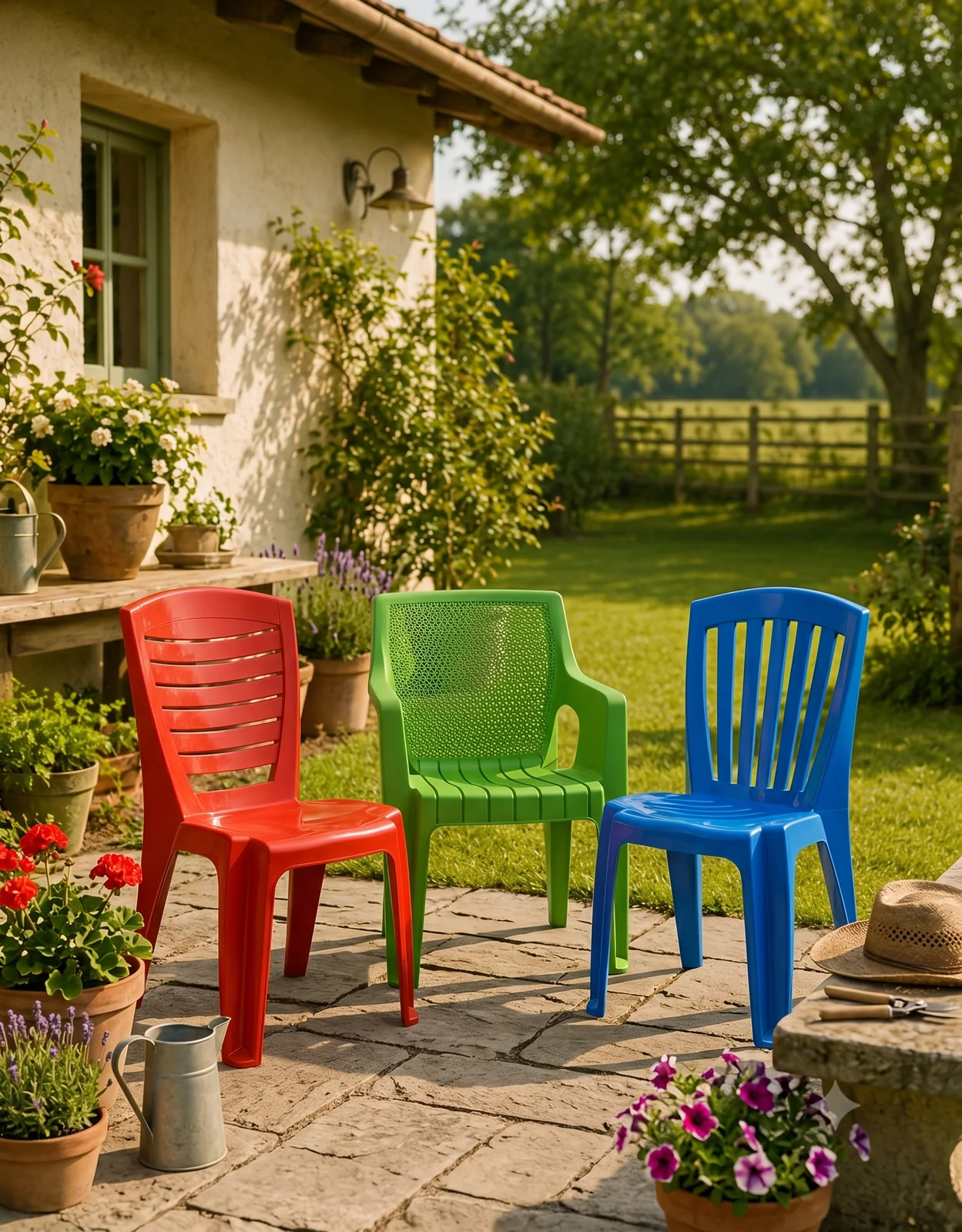 Inlay Living furniture in an outdoor setting
