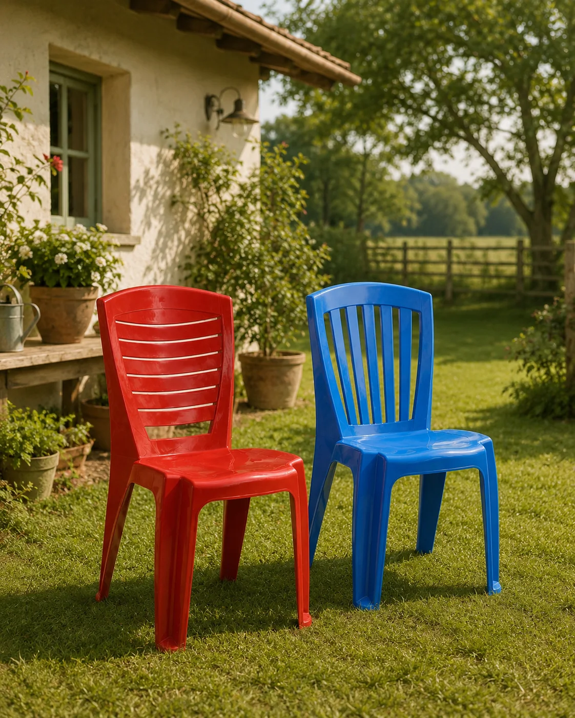 Colourful Inlay Living chairs